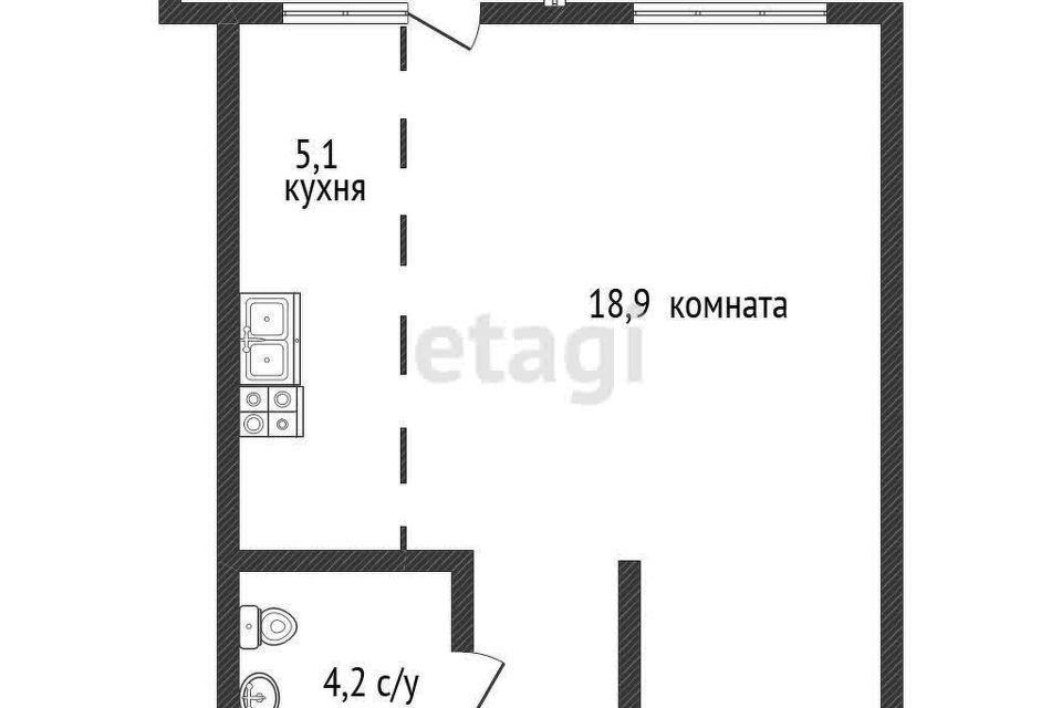 квартира г Краснодар р-н Прикубанский ул Конгрессная 19/1 1 муниципальное образование Краснодар фото 10