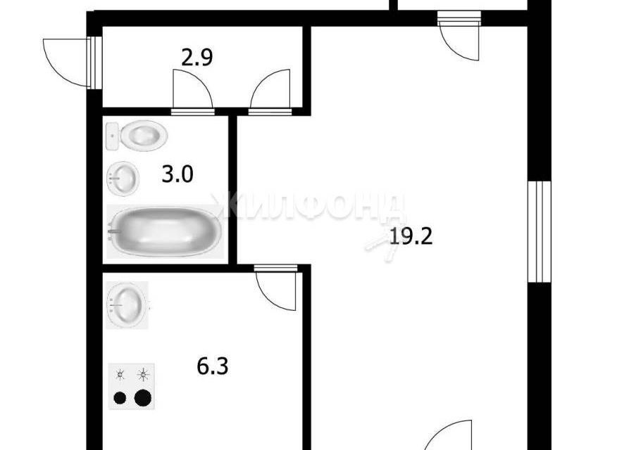 квартира г Томск р-н Ленинский Карла Маркса, 24, Томский район фото 9