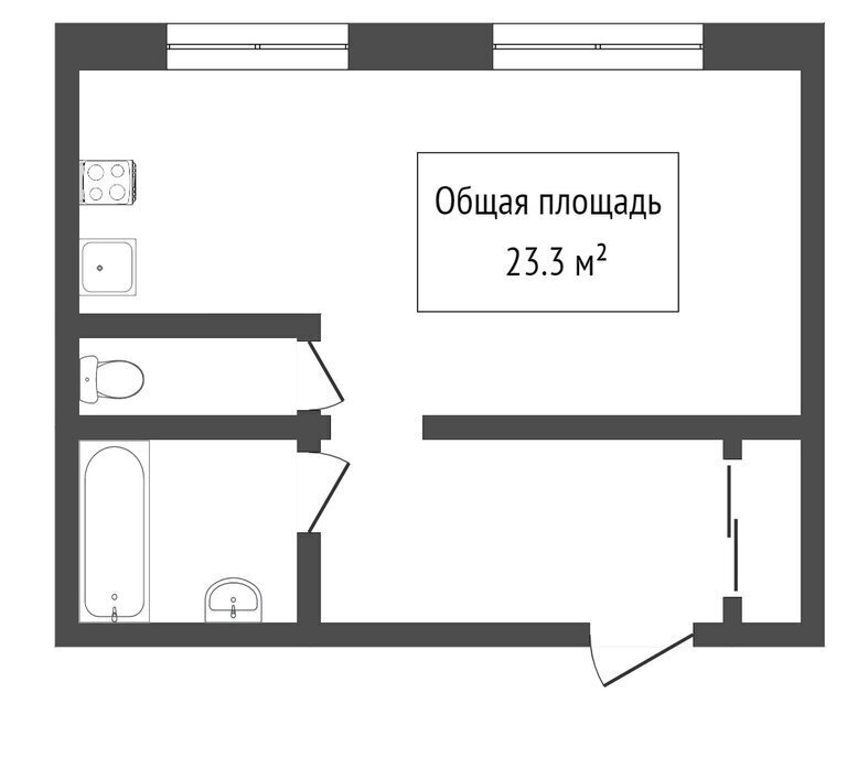 квартира г Томск р-н Ленинский АРЗ проезд Кольцевой 33/2 фото 6