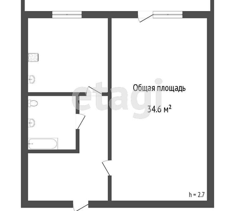 квартира г Томск р-н Ленинский ул Береговая 25 фото 7