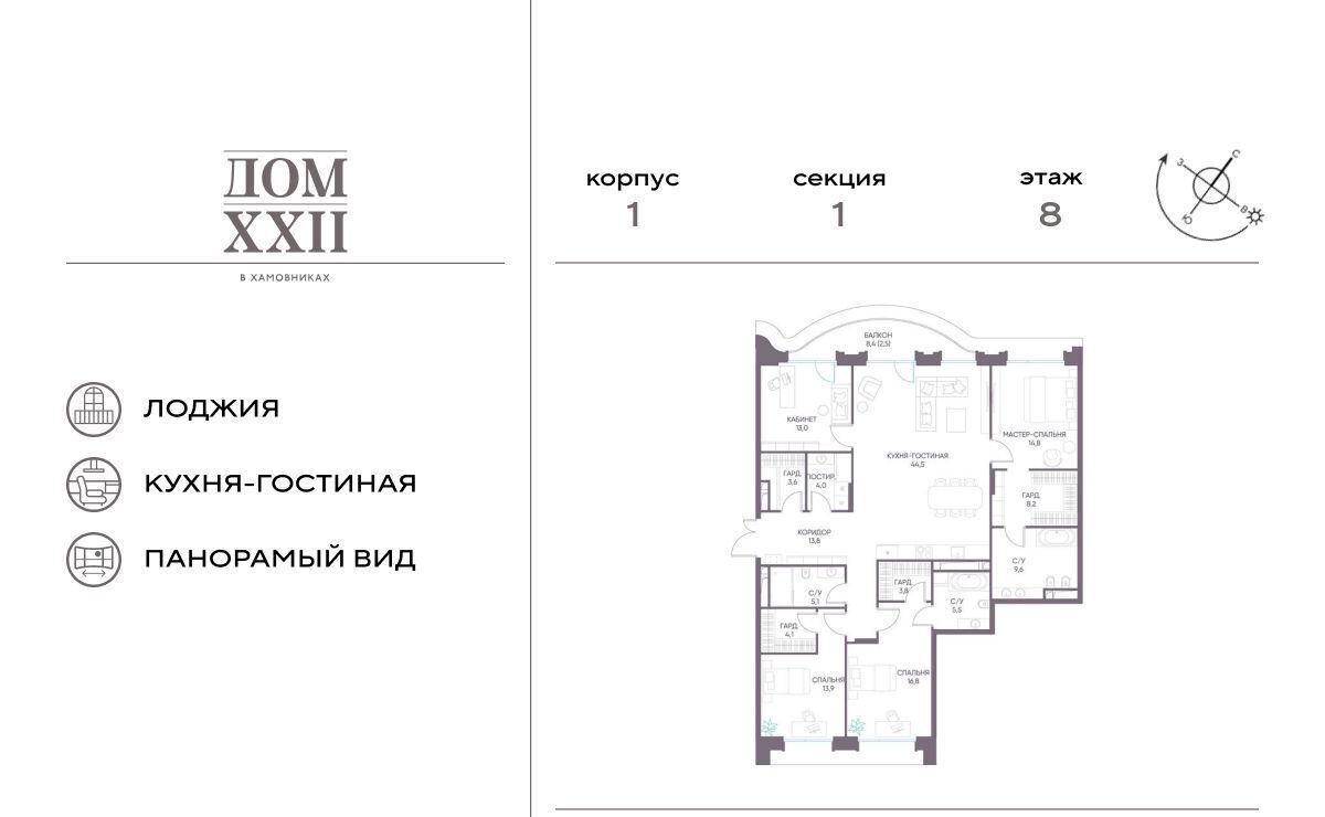 квартира г Москва метро Спортивная 531-й кв-л, Дом 22 жилой комплекс фото 1