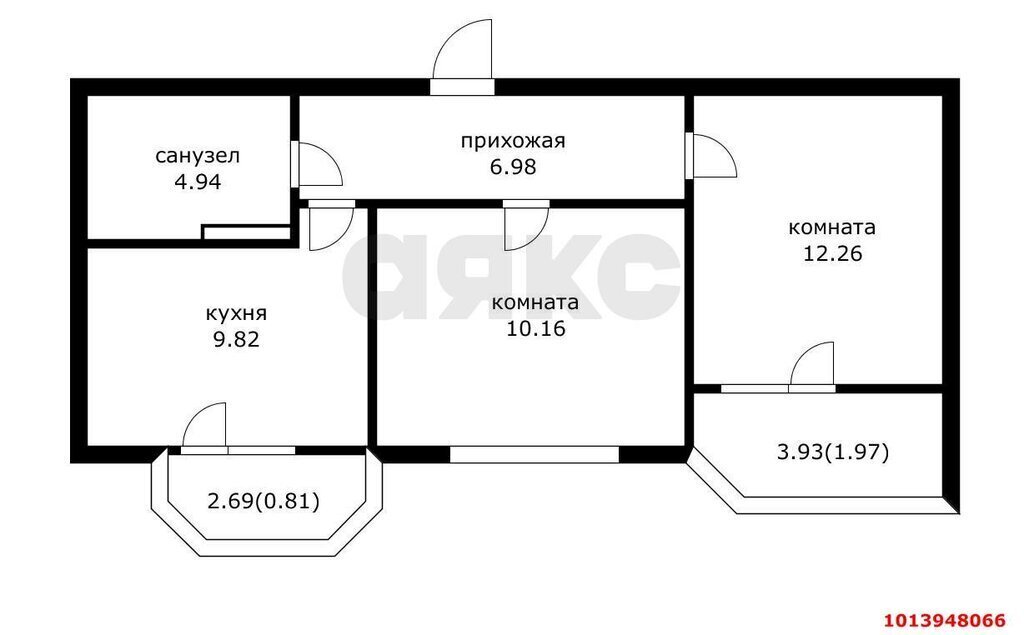 квартира г Краснодар р-н Прикубанский ул Красных Партизан 1/4к 20 фото 11