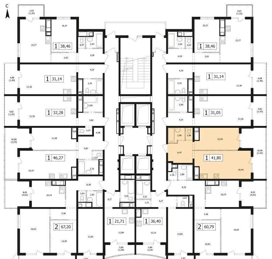 квартира г Краснодар р-н Карасунский ул Автолюбителей 1д корп. 4 фото 2