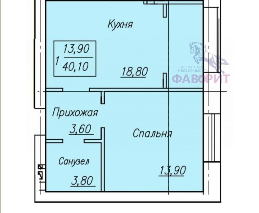 квартира г Оренбург п Ростоши ЖК «Ростоши Премьер» р-н Ленинский фото 1