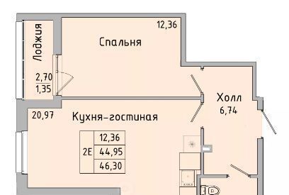 квартира г Батайск ул Ушинского 27ак/3 фото 1