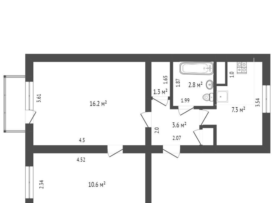 квартира г Южноуральск ул Строителей 15 фото 2