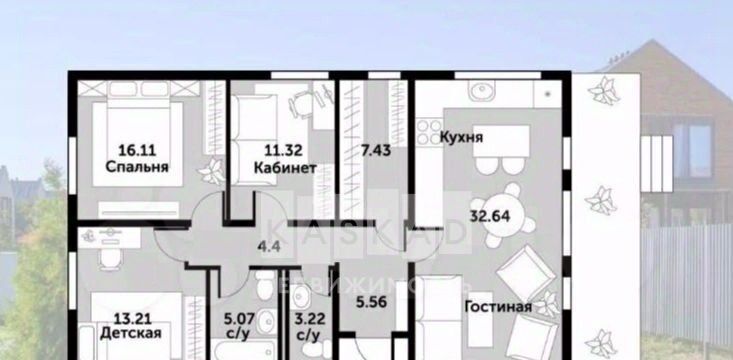 дом городской округ Наро-Фоминский д Мартемьяново Март хаус 2. 0 кп, Апрелевка фото 2