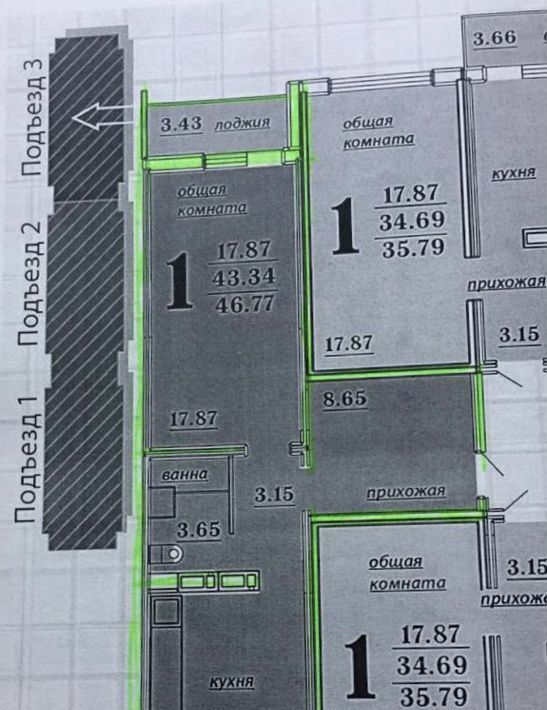 квартира г Ростов-на-Дону р-н Октябрьский ул Платона Кляты 1 ЖК «Суворовский» фото 10