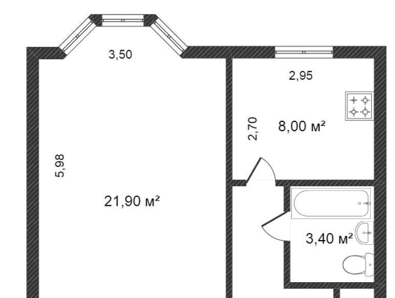 квартира р-н Тазовский с Газ-Сале мкр Юбилейный 5 фото 5