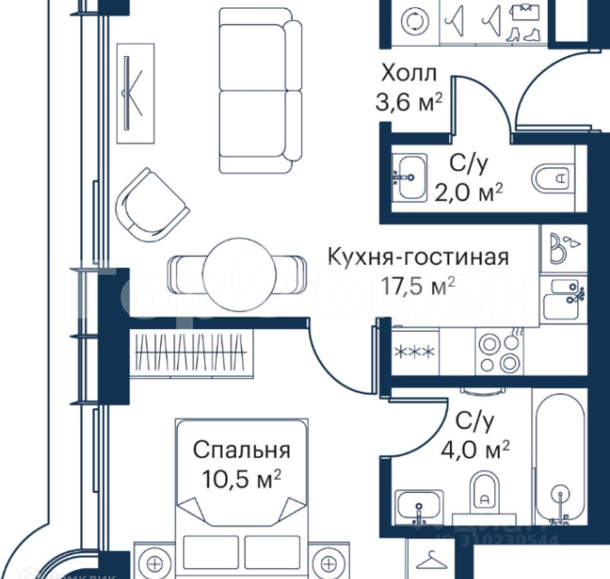 квартира г Москва ш Волоколамское 95/2 Северо-Западный административный округ фото 6