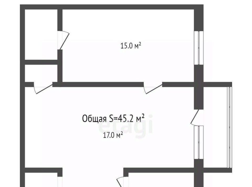 квартира г Брянск р-н Бежицкий ул Брянской Пролетарской Дивизии 9 фото 2