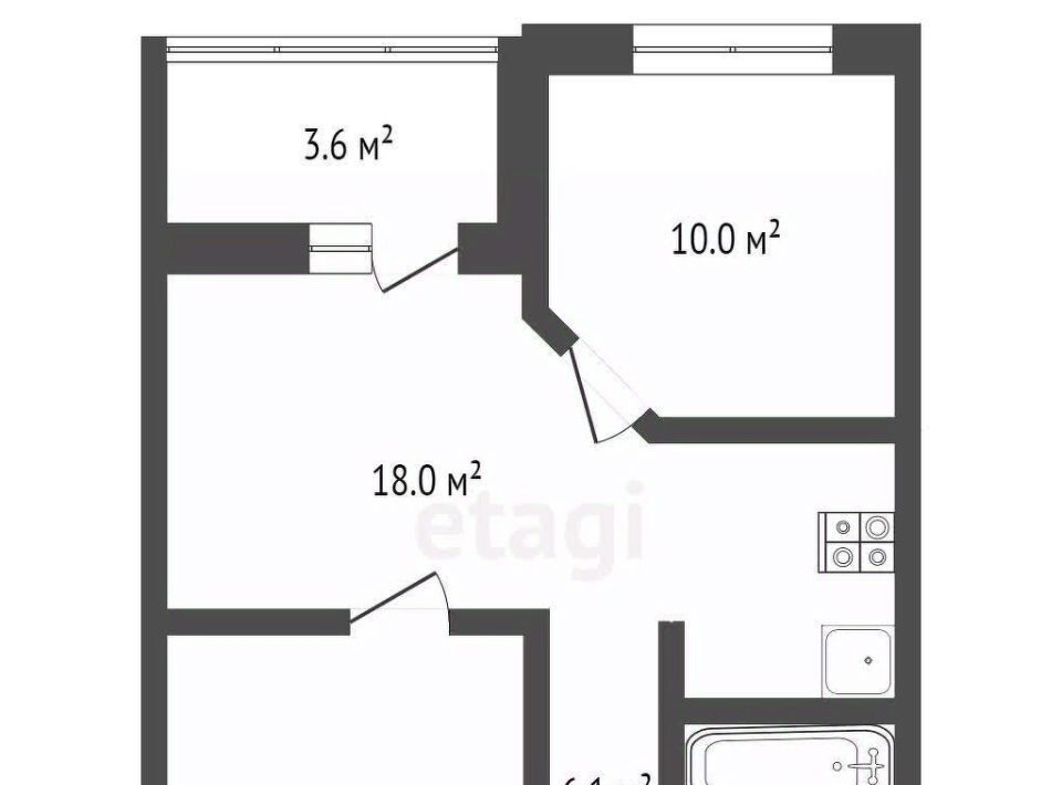 квартира г Брянск р-н Советский ул Дуки 42 фото 2