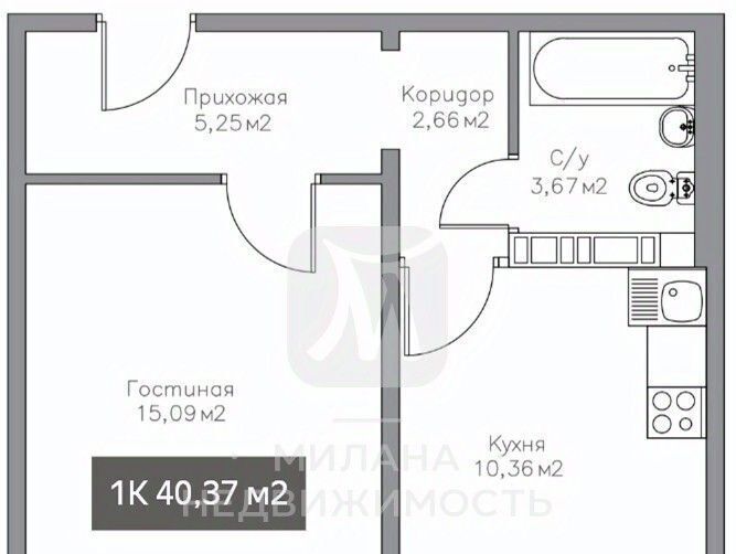 квартира г Оренбург р-н Дзержинский ул Рокоссовского 3 фото 2