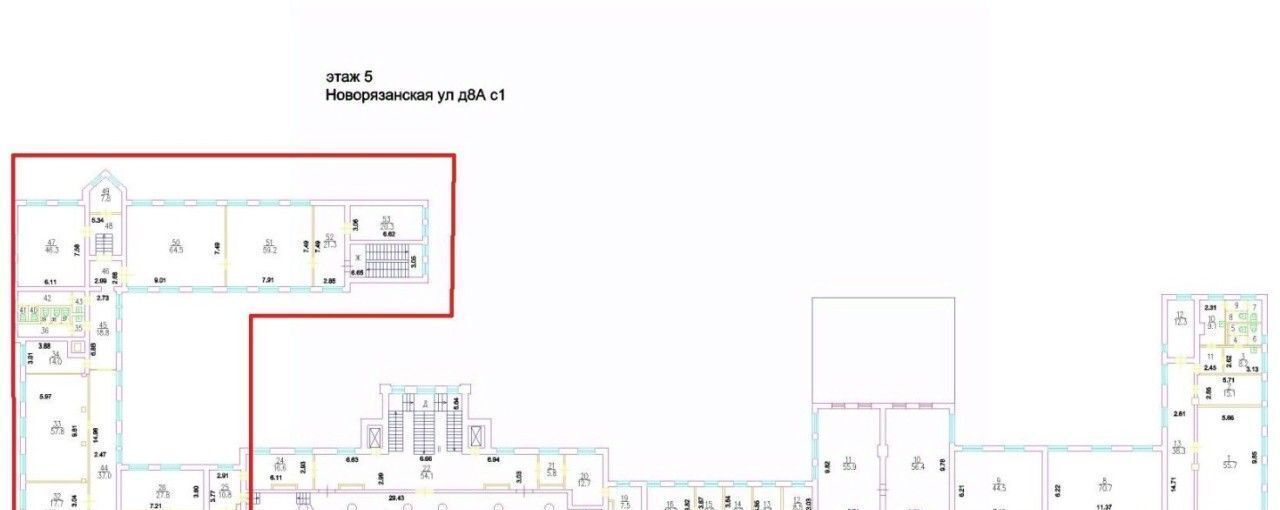 офис г Москва метро Комсомольская ул Новорязанская 8ас/1 муниципальный округ Красносельский фото 16