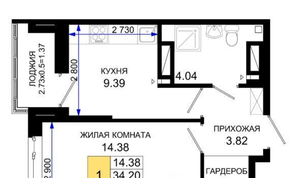 квартира г Ростов-на-Дону р-н Октябрьский пер Нефтекачка ЖК «Октябрь Парк» фото 1