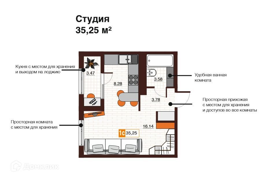 квартира г Оренбург р-н Дзержинский Оренбург городской округ, Северный фото 1