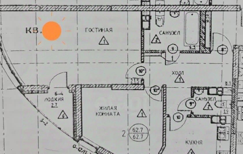 квартира г Калининград р-н Ленинградский ул Орудийная 32а ЖК на ул. Орудийной фото 13