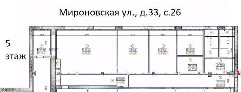 офис г Москва метро Партизанская ул Мироновская 33с/26 муниципальный округ Соколиная Гора фото 23