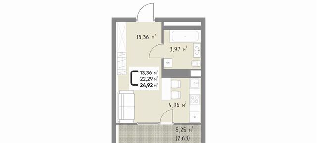 квартира р-н Прикубанский ул им. Михаила Барибана 5 фото