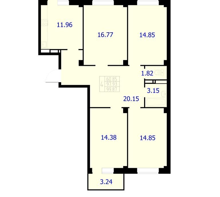 квартира г Красноярск р-н Центральный ш Северное 50а фото 1