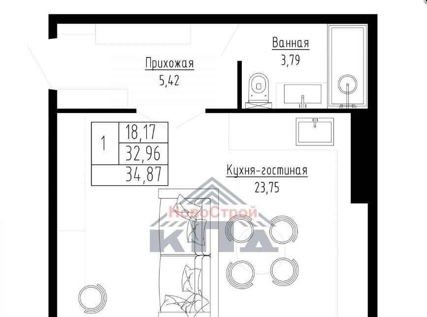 квартира г Омск р-н Ленинский Порт-Артур ул 2-я Трамвайная 41 фото 3