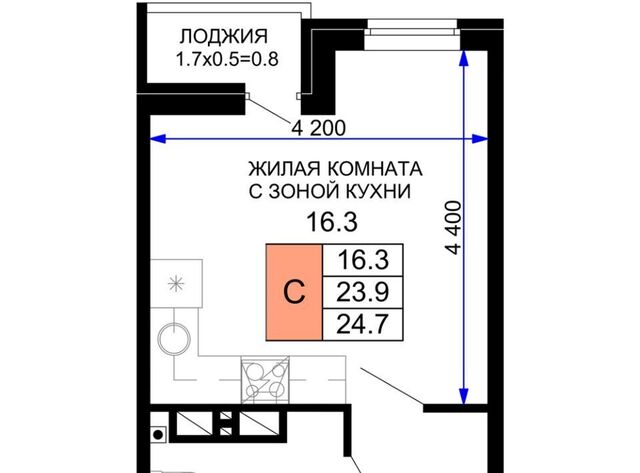 квартира р-н Прикубанский ЖК «Дыхание» фото