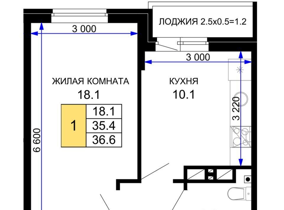 квартира г Краснодар р-н Прикубанский ЖК «Дыхание» фото 1