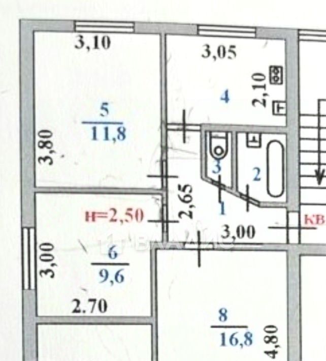 квартира г Пенза р-н Железнодорожный ул Ухтомского 83 фото 10