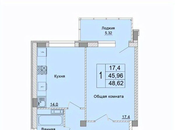 квартира г Старый Оскол Степной микрорайон 33В фото 1