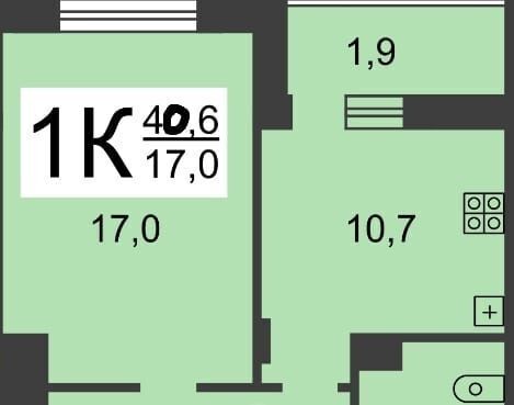 квартира г Нижний Новгород п Щербинки Пролетарская мкр Щербинки 1 13к/2 жилрайон фото 12