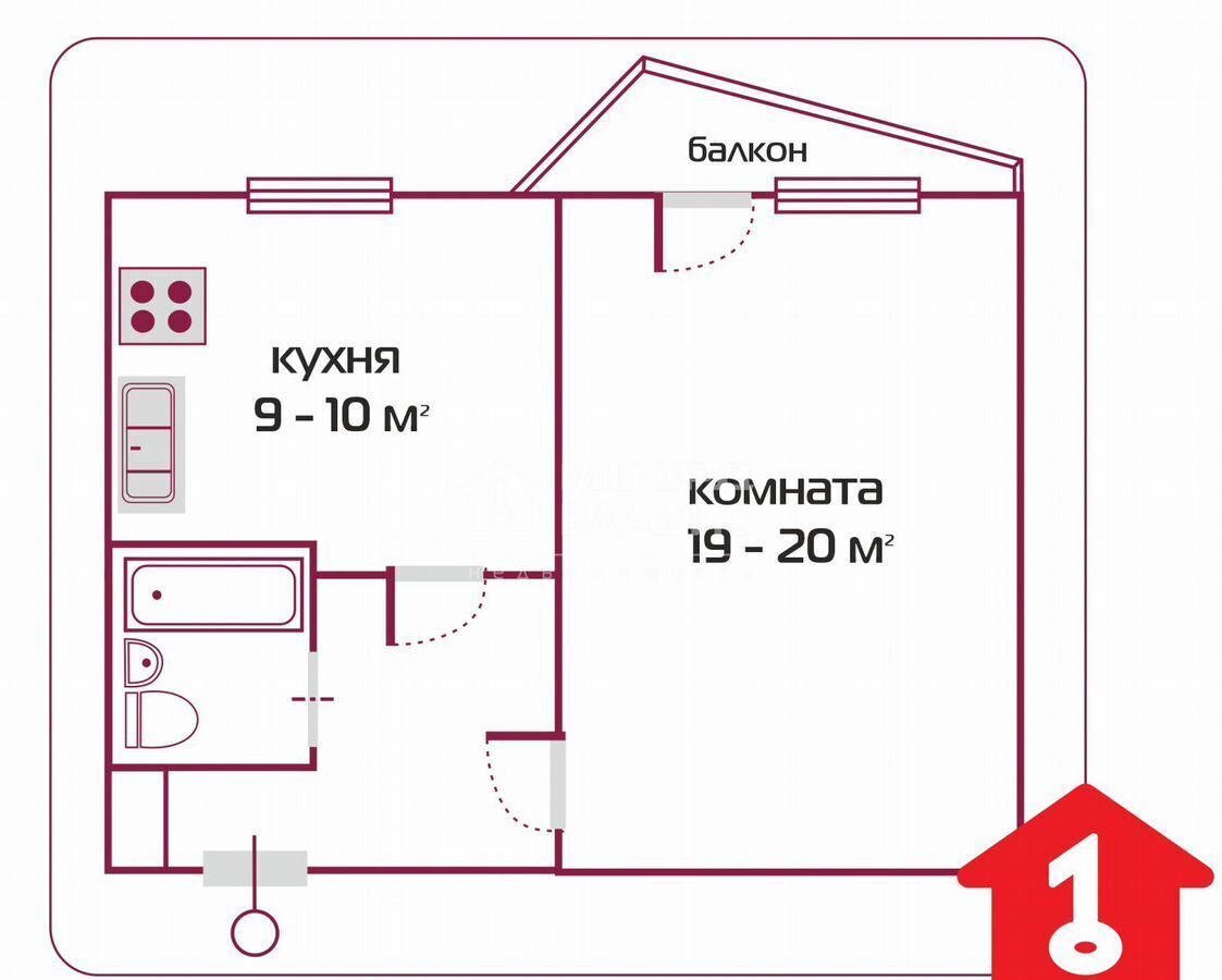 квартира г Омск р-н Кировский ул Рокоссовского 2 Кировский АО фото 11