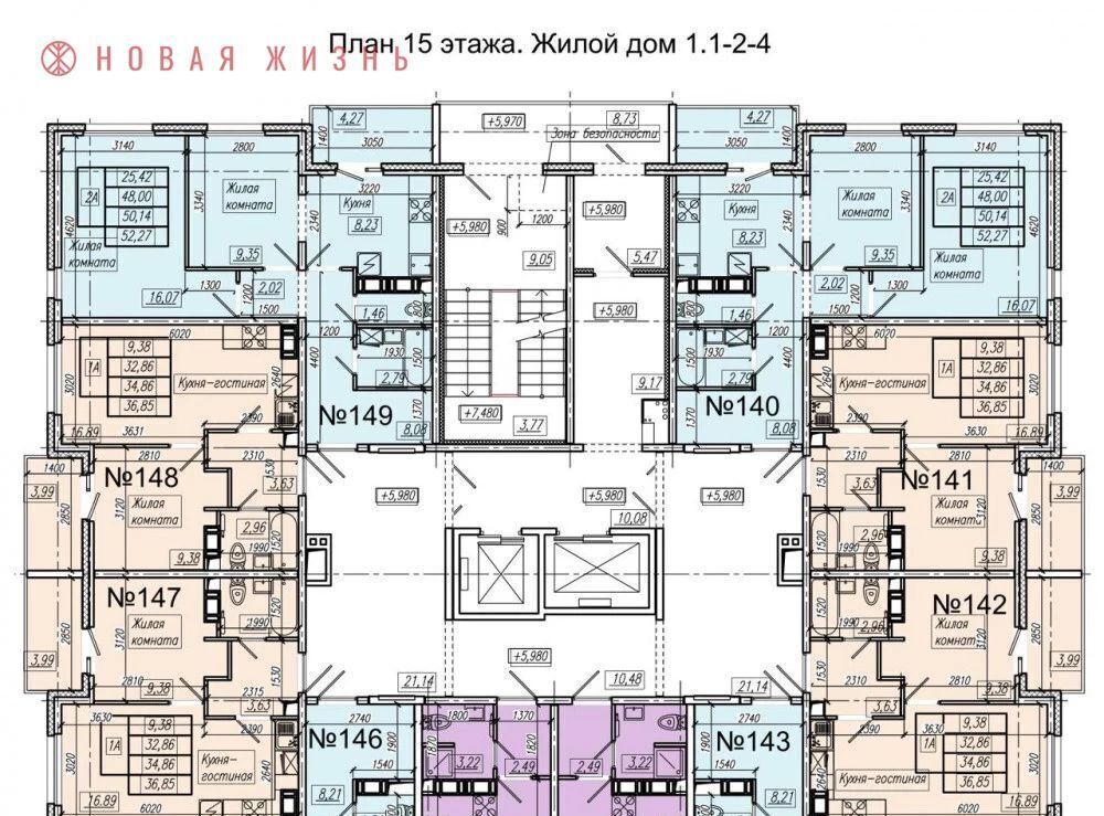 квартира р-н Волжский п Придорожный мкр Южный город Южный Город-1 кв-л, Гагаринская, ул. 75-летия Победы, 9, Лопатино с пос фото 3