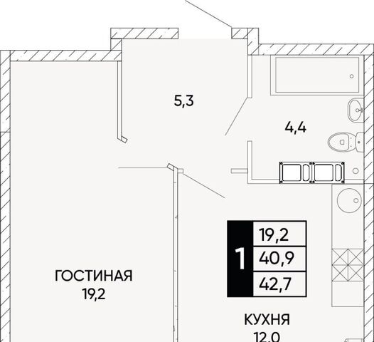 квартира р-н Кировский ЖК Левобережье фото