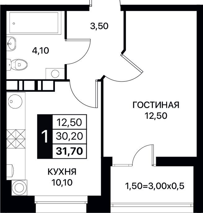 квартира р-н Пролетарский жилой комплекс Смартполёт, Ростов-на-Дону фото 1