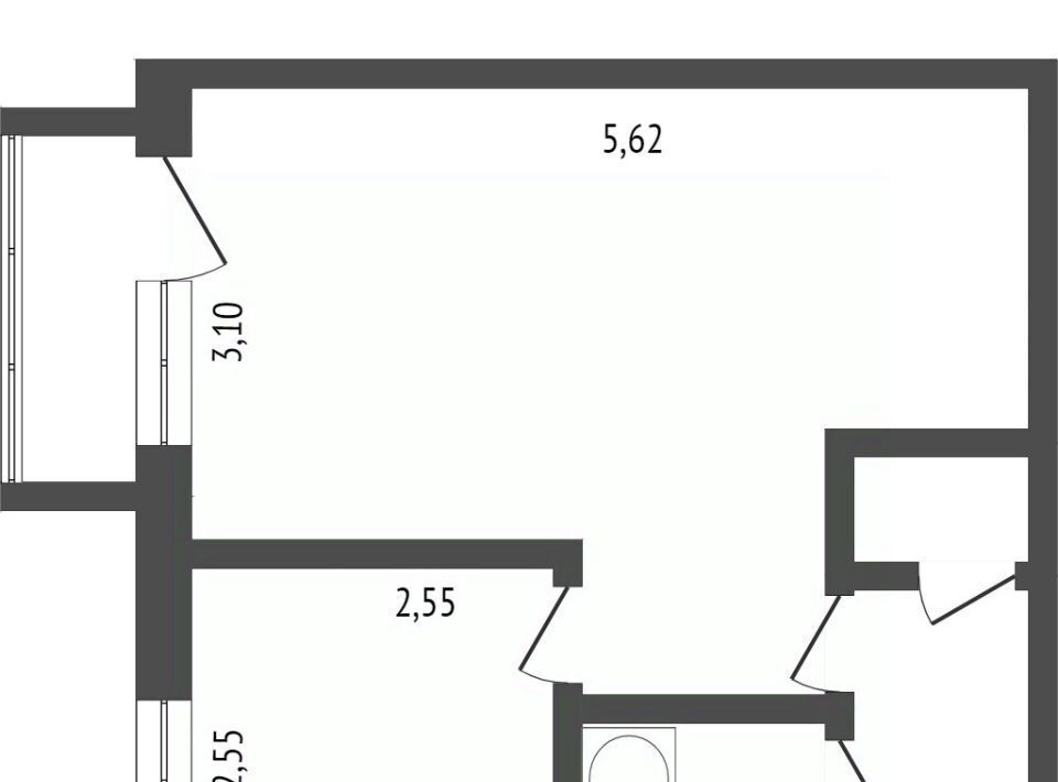 квартира г Омск р-н Советский Городок Нефтяников ул 2-я Поселковая 12к/1 фото 2