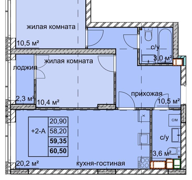 квартира г Нижний Новгород р-н Автозаводский Автозаводская ул Дружаева 30 фото 1