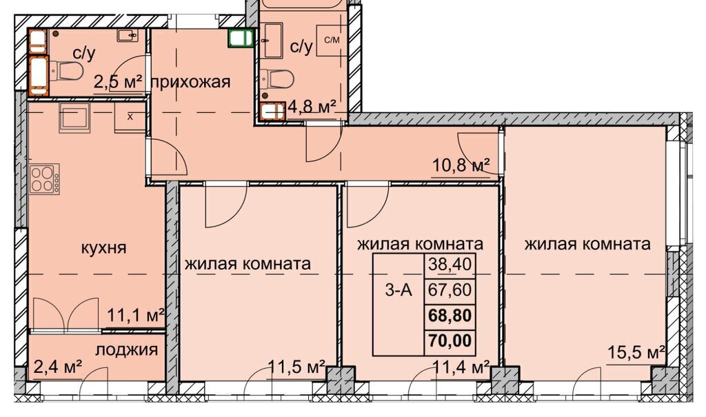 квартира г Нижний Новгород р-н Автозаводский Автозаводская ул Дружаева 30 фото 1