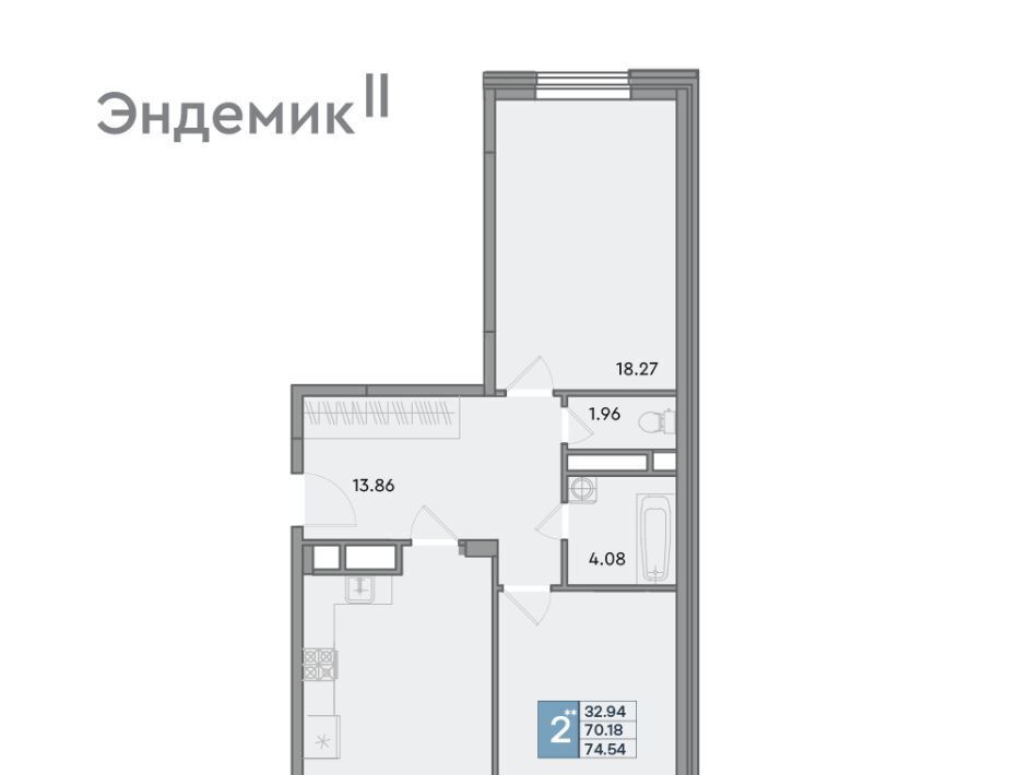 квартира г Краснодар р-н Западный ул Шоссе Нефтяников 26 фото 1