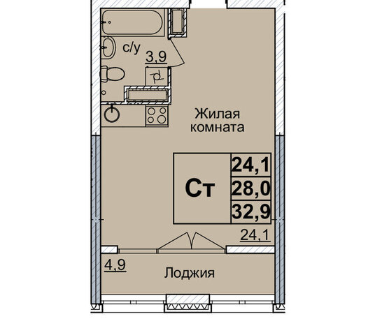 квартира Горьковская ЖК «Горизонты Нижнего» фото