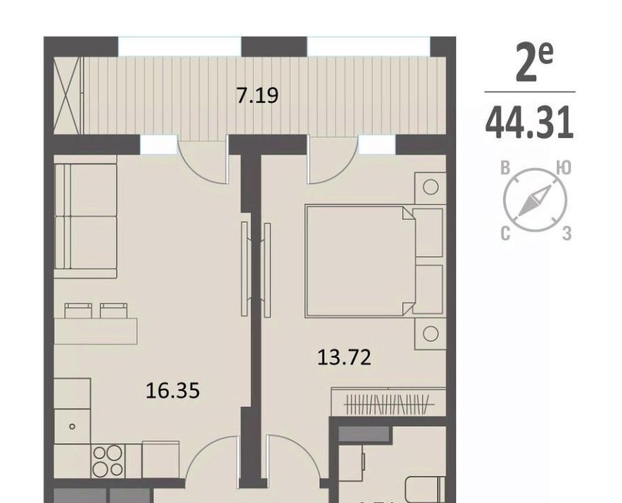 квартира г Курск р-н Центральный ул Хуторская 33 фото 1