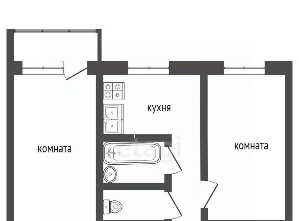 квартира р-н Котласский г Котлас ул Кузнецова 5а фото 2