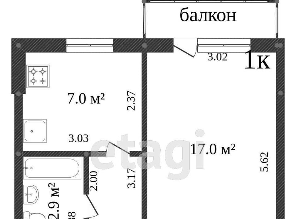 квартира г Калининград р-н Московский ул Инженерная 4 фото 10