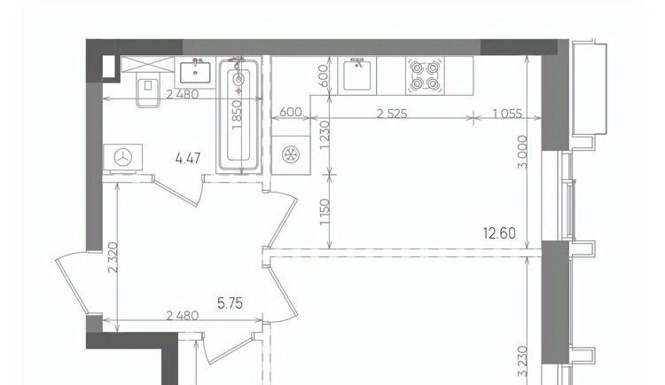 квартира г Казань метро Горки р-н Советский ул Бухарская 5 ЖК «Вознесенский квартал» фото 1