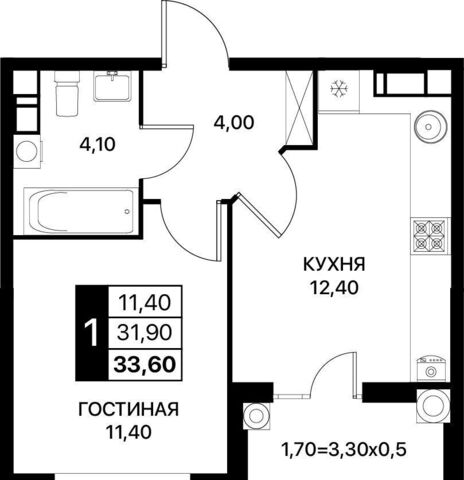 квартира р-н Первомайский пр-кт Шолохова 18 корп. 1 фото