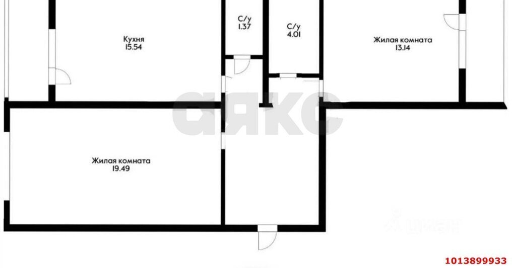 квартира г Краснодар р-н Прикубанский ул им. Генерала Трошева Г.Н. 33 фото 12