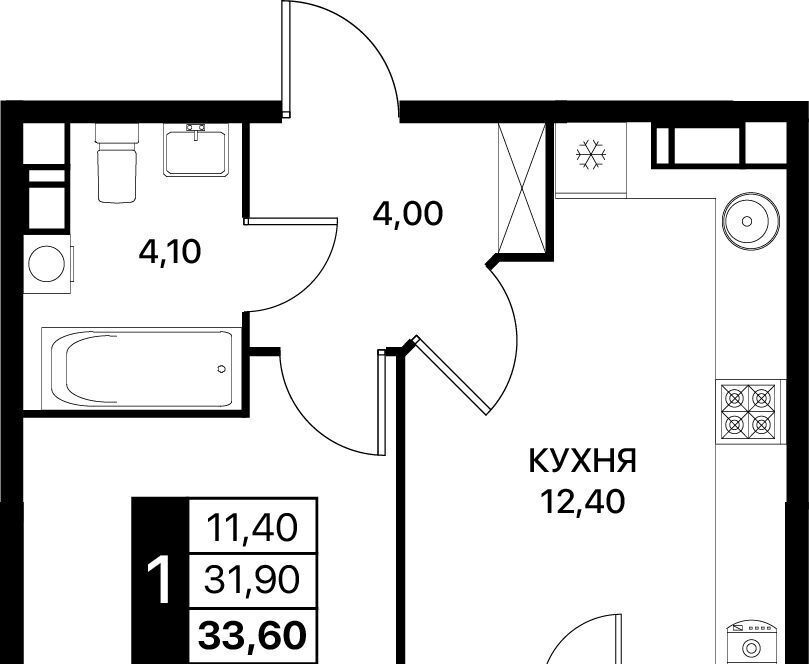 квартира г Ростов-на-Дону р-н Первомайский ЖК «Сияние Квартал на Шолохова» фото 1