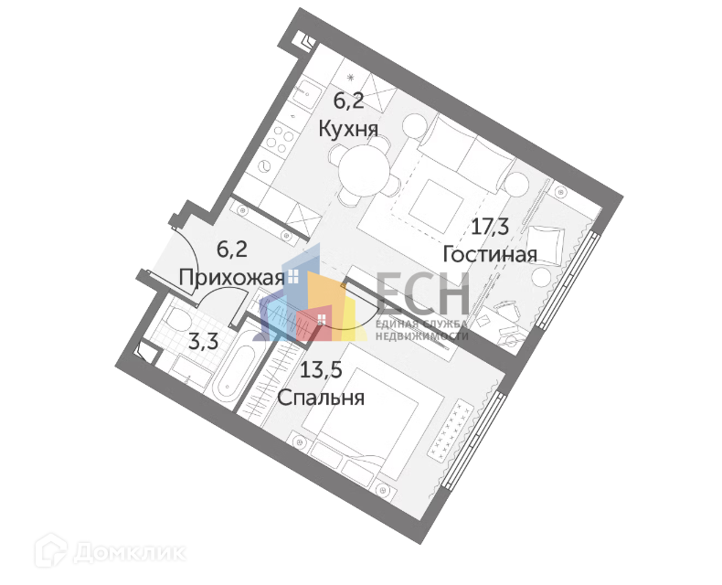 квартира г Москва ул Академика Волгина Юго-Западный административный округ, вл 2 ст 6 фото 8