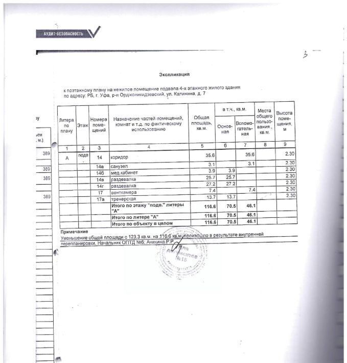 свободного назначения г Уфа р-н Орджоникидзевский ул Калинина 7 фото 1