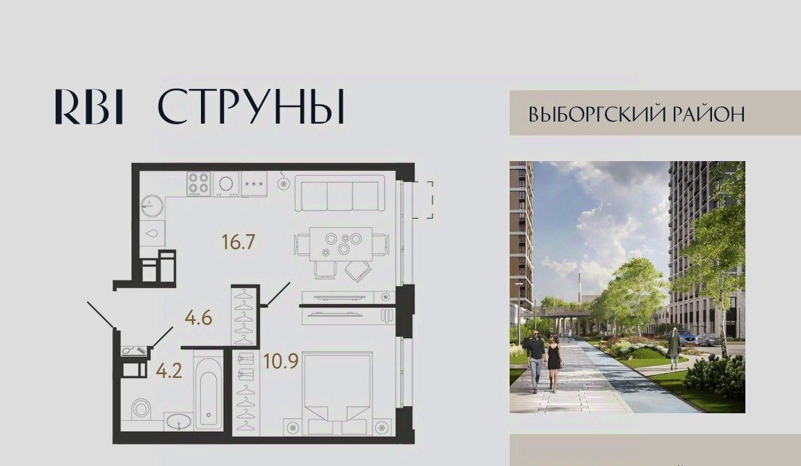 квартира г Санкт-Петербург метро Проспект Просвещения фото 1