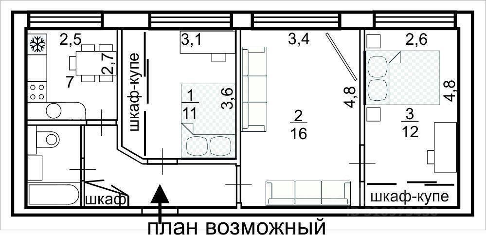 квартира г Москва ВАО район Новогиреево ул Братская 17/1 Московская область фото 3